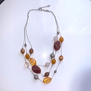 Layered adjustable necklace